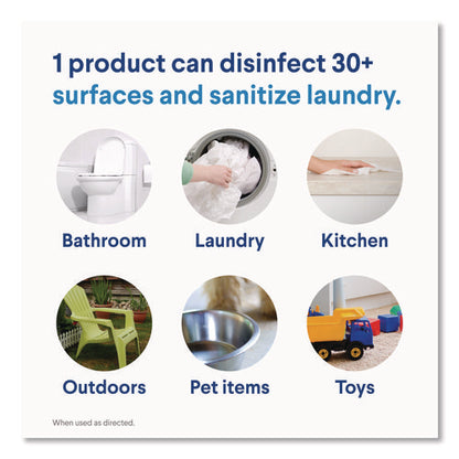 Concentrated Regular Disinfecting Bleach, 43 Oz Bottle, 6/carton