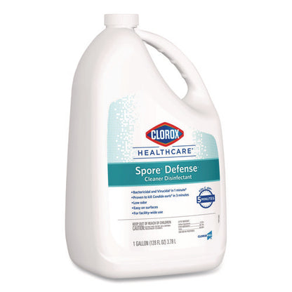 Spore Defense Cleaner Disinfectant, Open System, 1 Gal Refill Bottle, 4/carton