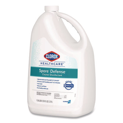 Spore Defense Cleaner Disinfectant, Open System, 1 Gal Refill Bottle, 4/carton