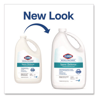 Spore Defense Cleaner Disinfectant, Open System, 1 Gal Refill Bottle, 4/carton