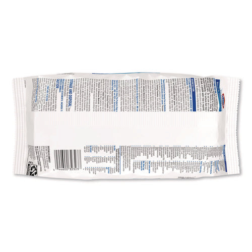 Bleach Germicidal Wipes, Disinfectant Wipes, 1-ply, 6.75 X 9, Unscented, White, 100 Wipes/flex-pack, 6 Flex-packs/carton