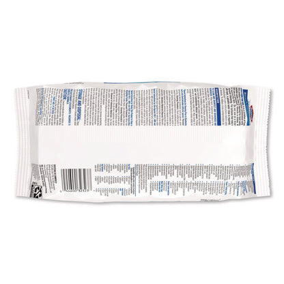 Bleach Germicidal Wipes, Disinfectant Wipes, 1-ply, 6.75 X 9, Unscented, White, 100 Wipes/flex-pack, 6 Flex-packs/carton