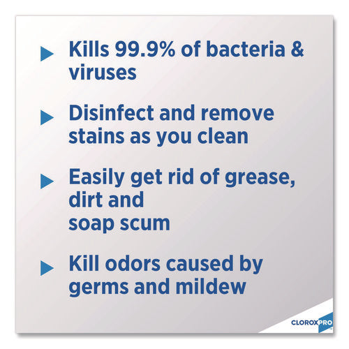 Cloroxpro Clean-up Disinfectant Cleaner With Bleach, 32 Oz Smart Tube Spray, 9/carton