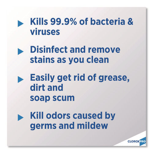 Cloroxpro Clean-up Disinfectant Cleaner With Bleach, 128 Oz Refill Bottle