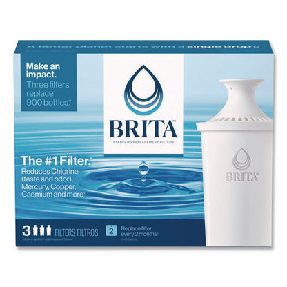 Standard Replacement Filters For Pitchers, Made Without Bpa, 3/pack