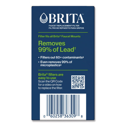 On Tap Faucet Water Filter System Replacement Filters, Faucet Filter, White