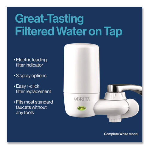 On Tap Faucet Water Filter System Replacement Filters, Faucet Filter, White