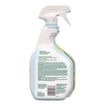 Clorox Pro Ecoclean Glass Cleaner, Unscented, 32 Oz Spray Bottle