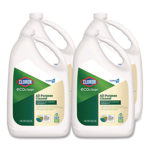Clorox Pro Ecoclean All-purpose Cleaner, Refill, Unscented, 128 Oz Bottle, 4/carton