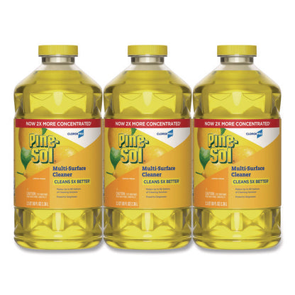 Cloroxpro Multi-surface Cleaner Concentrated, Lemon Fresh Scent, 80 Oz Bottle, 3/carton