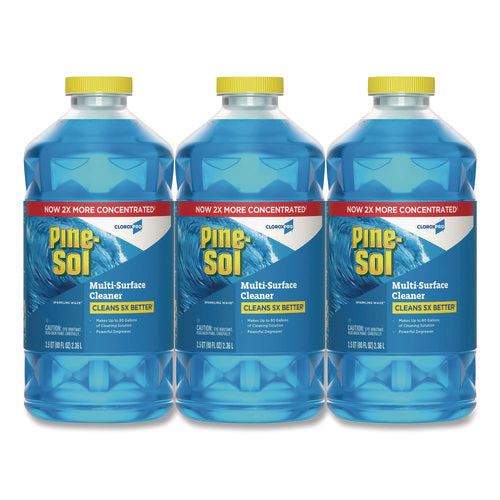 Cloroxpro Multi-surface Cleaner Concentrated, Sparkling Wave Scent, 80 Oz Bottle, 3/carton