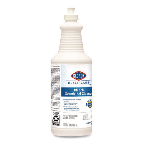 Bleach Germicidal Cleaner, 32 Oz Pull-top Bottle, 6/carton