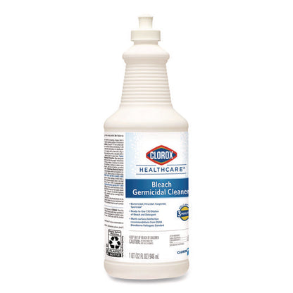 Bleach Germicidal Cleaner, 32 Oz Pull-top Bottle, 6/carton
