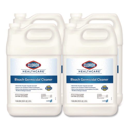 Bleach Germicidal Cleaner, 128 Oz Refill Bottle, 4/carton