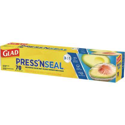 Press'n Seal Food Plastic Wrap, 70 Sq Ft, 12/carton