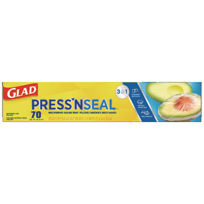 Press'n Seal Food Plastic Wrap, 70 Sq Ft, 12/carton