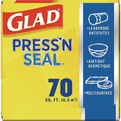 Press'n Seal Food Plastic Wrap, 70 Sq Ft, 12/carton