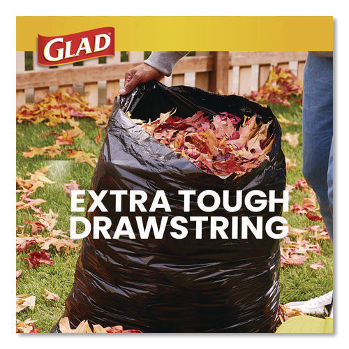 Guaranteed Strong Large Drawstring Trash Bags, Three-ply, 30 Gal, 1.05 Mil, 30" X 33", Black, 90/carton