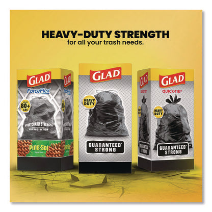 Guaranteed Strong Large Drawstring Trash Bags, Three-ply, 30 Gal, 1.05 Mil, 30 X 33, Black, 28 Bags/box, 6 Boxes/carton