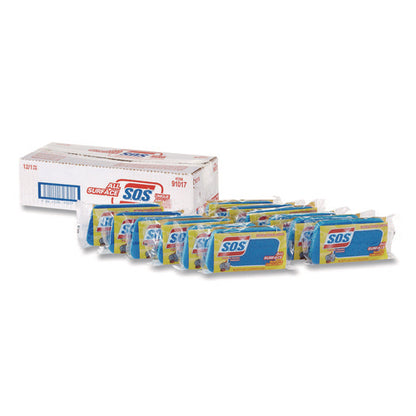 All Surface Scrubber Sponge, 2.5 X 4.5, 0.9" Thick, Dark Blue, 12/carton