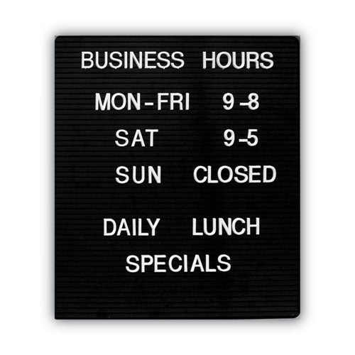 Message/business Sign Character Kit With Letters, Numbers And Symbols, 0.75" Tall, White Characters, 258 Pieces