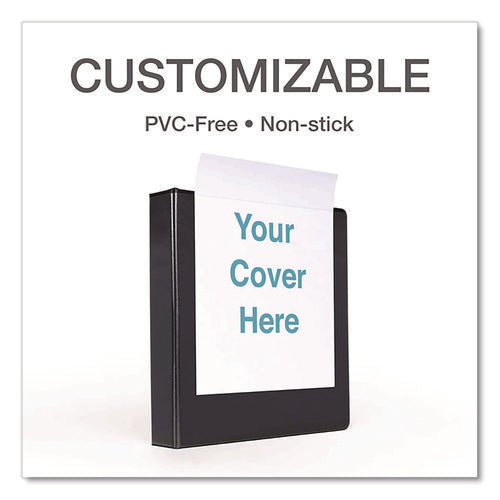 Premier Easy Open Clearvue Locking Slant-d Ring Binder, 3 Rings, 1" Capacity, 11 X 8.5, Black