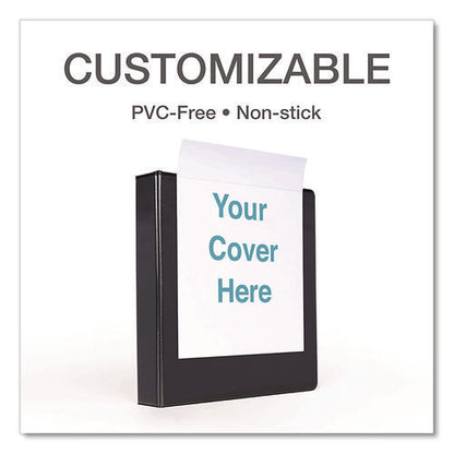 Premier Easy Open Clearvue Locking Slant-d Ring Binder, 3 Rings, 1" Capacity, 11 X 8.5, Black