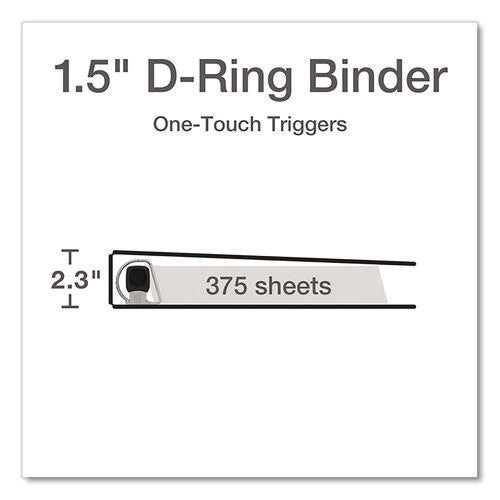 Premier Easy Open Clearvue Locking Slant-d Ring Binder, 3 Rings, 1.5" Capacity, 11 X 8.5, White