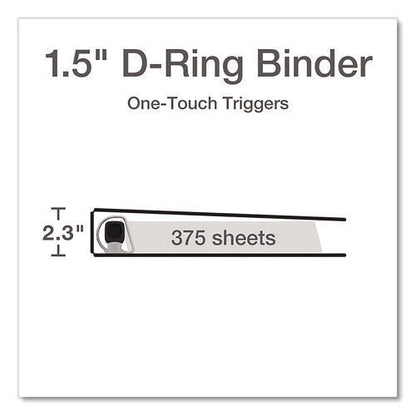 Premier Easy Open Clearvue Locking Slant-d Ring Binder, 3 Rings, 1.5" Capacity, 11 X 8.5, White