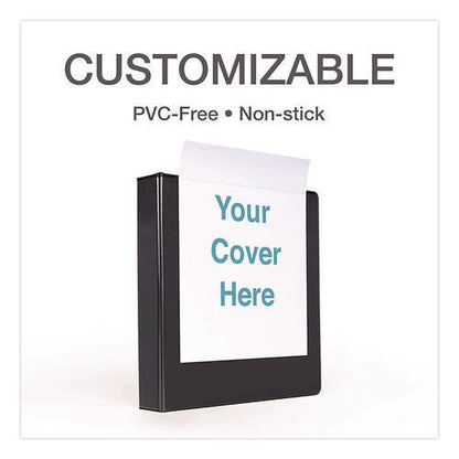 Premier Easy Open Clearvue Locking Slant-d Ring Binder, 3 Rings, 1.5" Capacity, 11 X 8.5, Black