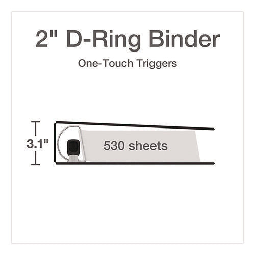 Premier Easy Open Clearvue Locking Slant-d Ring Binder, 3 Rings, 2" Capacity, 11 X 8.5, Black