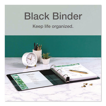 Premier Easy Open Clearvue Locking Slant-d Ring Binder, 3 Rings, 2" Capacity, 11 X 8.5, Black