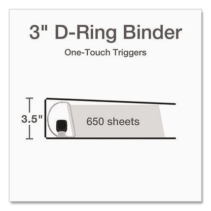 Premier Easy Open Clearvue Locking Slant-d Ring Binder, 3 Rings, 3" Capacity, 11 X 8.5, White