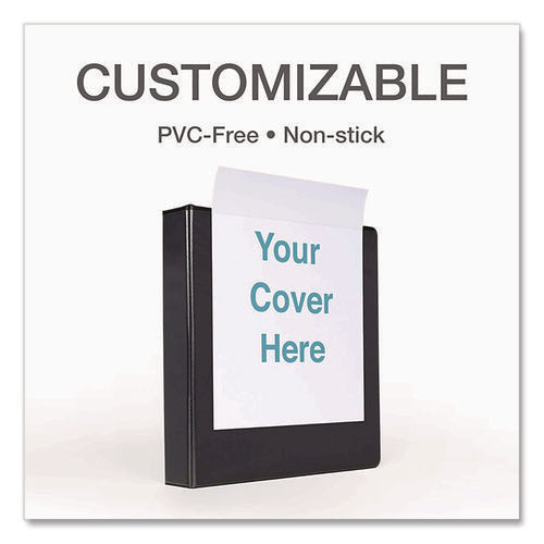Premier Easy Open Clearvue Locking Slant-d Ring Binder, 3 Rings, 3" Capacity, 11 X 8.5, Black