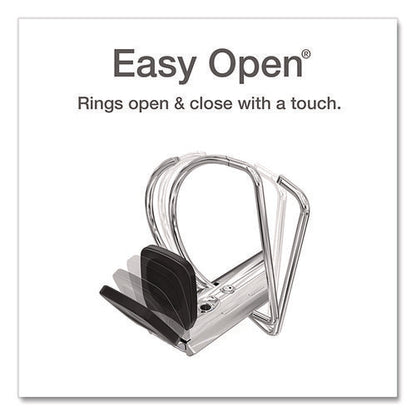 Premier Easy Open Clearvue Locking Slant-d Ring Binder, 3 Rings, 4" Capacity, 11 X 8.5, White
