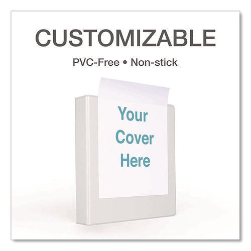 Premier Easy Open Clearvue Locking Slant-d Ring Binder, 3 Rings, 4" Capacity, 11 X 8.5, White