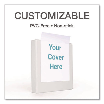 Premier Easy Open Clearvue Locking Slant-d Ring Binder, 3 Rings, 4" Capacity, 11 X 8.5, White