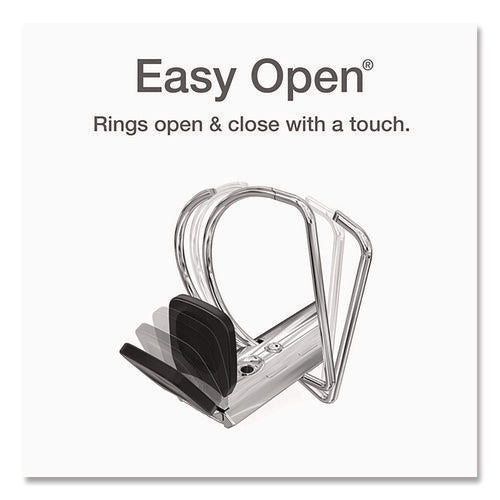Premier Easy Open Clearvue Locking Slant-d Ring Binder, 3 Rings, 5" Capacity, 11 X 8.5, White
