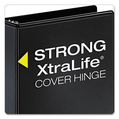 Performer Clearvue Slant-d Ring Binder, 3 Rings, 5" Capacity, 11 X 8.5, Black