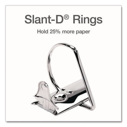 Xtralife Clearvue Non-stick Slant-d Ring Binder, 3 Rings, 1" Capacity, 11 X 8.5, White