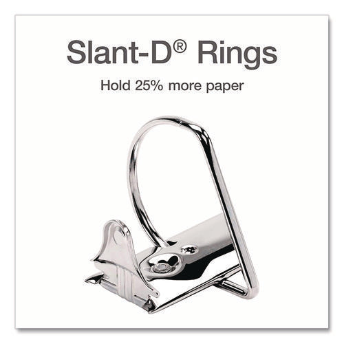 Xtralife Clearvue Non-stick Slant-d Ring Binder, 3 Rings, 1.5" Capacity, 11 X 8.5, White