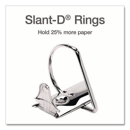 Xtralife Clearvue Non-stick Slant-d Ring Binder, 3 Rings, 1.5" Capacity, 11 X 8.5, White