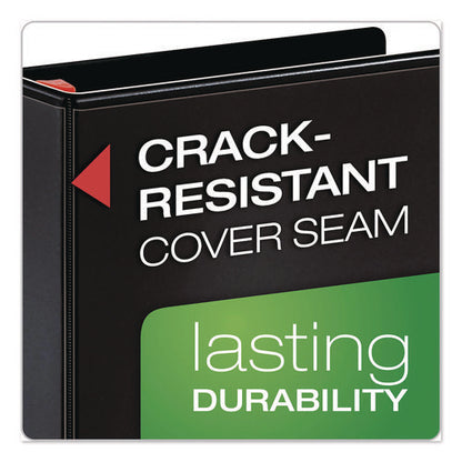 Xtralife Clearvue Non-stick Slant-d Ring Binder, 3 Rings, 1.5" Capacity, 11 X 8.5, Black