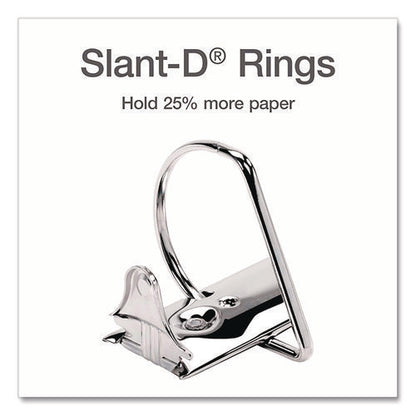 Xtralife Clearvue Non-stick Slant-d Ring Binder, 3 Rings, 2" Capacity, 11 X 8.5, Black