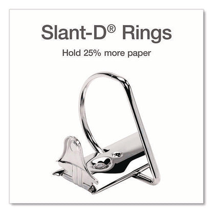 Xtralife Clearvue Non-stick Slant-d Ring Binder, 3 Rings, 3" Capacity, 11 X 8.5, White