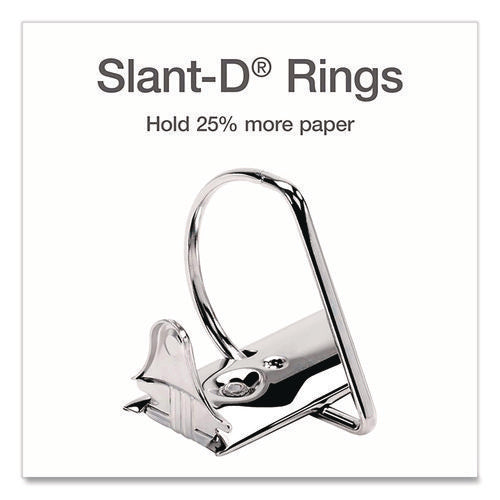 Xtralife Clearvue Non-stick Slant-d Ring Binder, 3 Rings, 4" Capacity, 11 X 8.5, Black