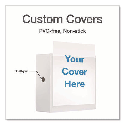 Xtralife Clearvue Non-stick Slant-d Ring Binder, 3 Rings, 5" Capacity, 11 X 8.5, White