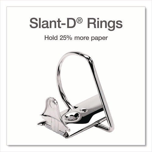 Xtralife Clearvue Non-stick Slant-d Ring Binder, 3 Rings, 6" Capacity, 11 X 8.5, Black