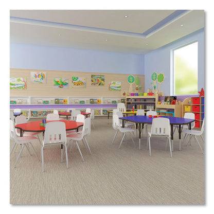 Dry-erase Markerboard Activity Tables, Rectangular, 48" X 24" X 19" To 29", White Top, Black Legs, 4/pallet