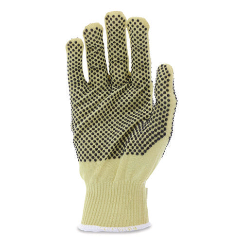 Cutpro Kevlar Gloves, Reversible, 10" Long, Large, Yellow/black, Pair
